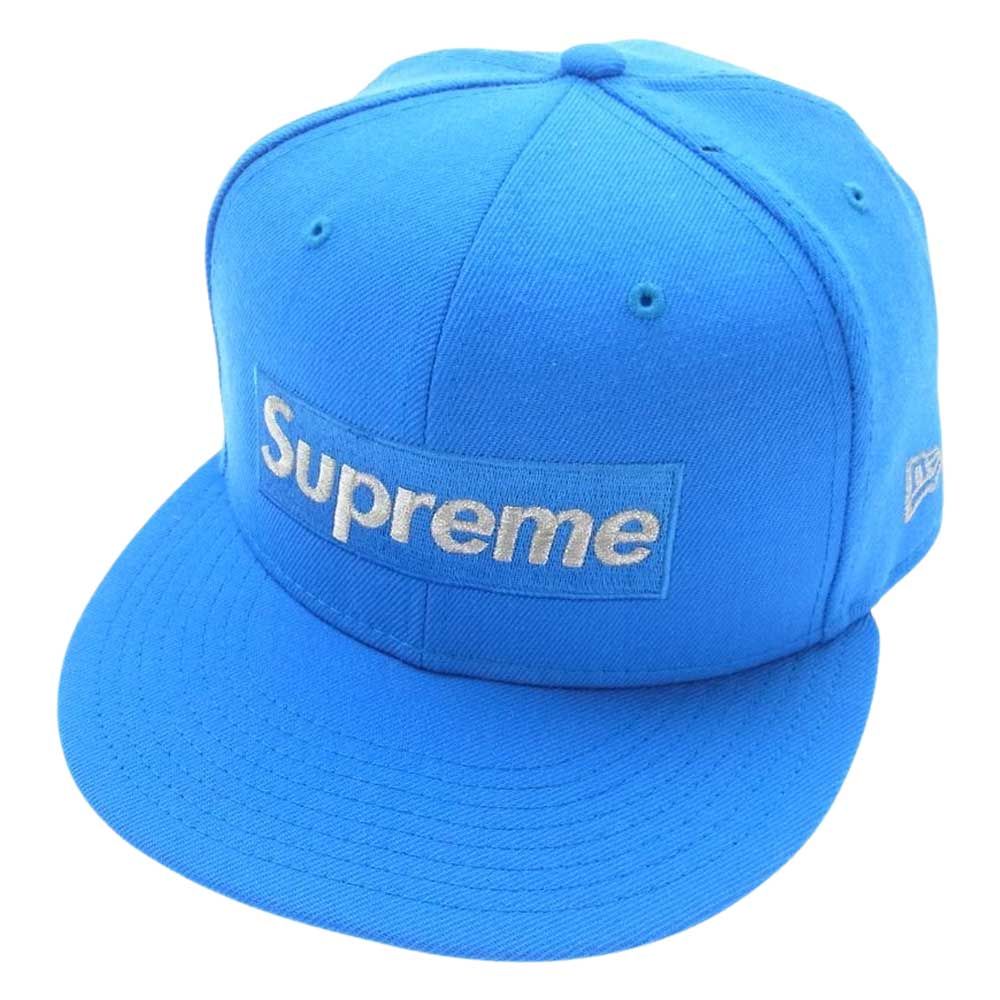 送料無料 紫 7 3/8 Supreme $1M Metallic Box Logo New Era cap purple