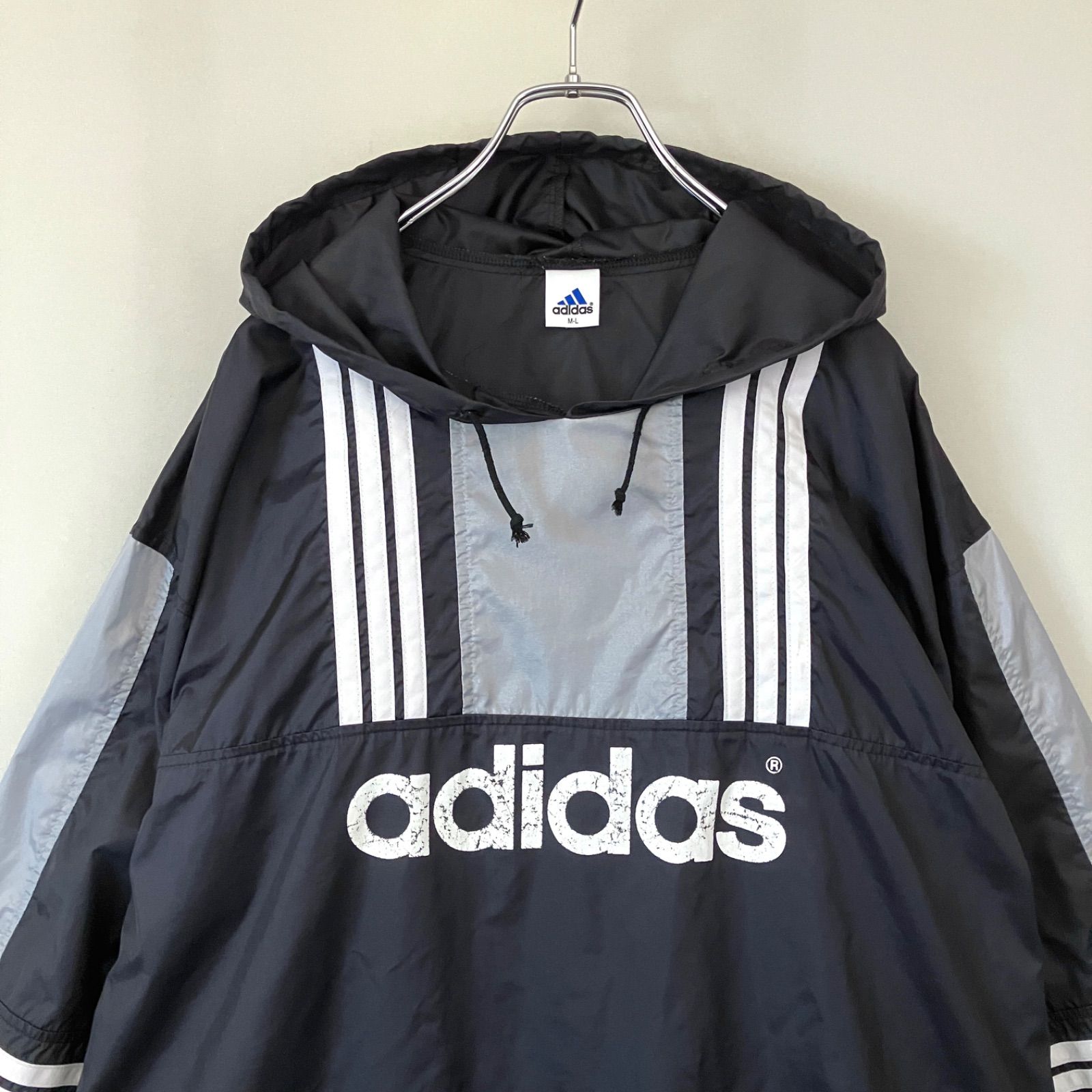 90s デサントアディダス/DESCENTE adidas☆アノラックパーカー 