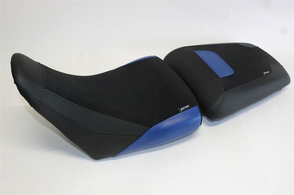 Vストローム1050 v-strom1050 vstrom1050 2020 以降 フロント＆リアシート カスタム 本体あり 青Xカーボン調