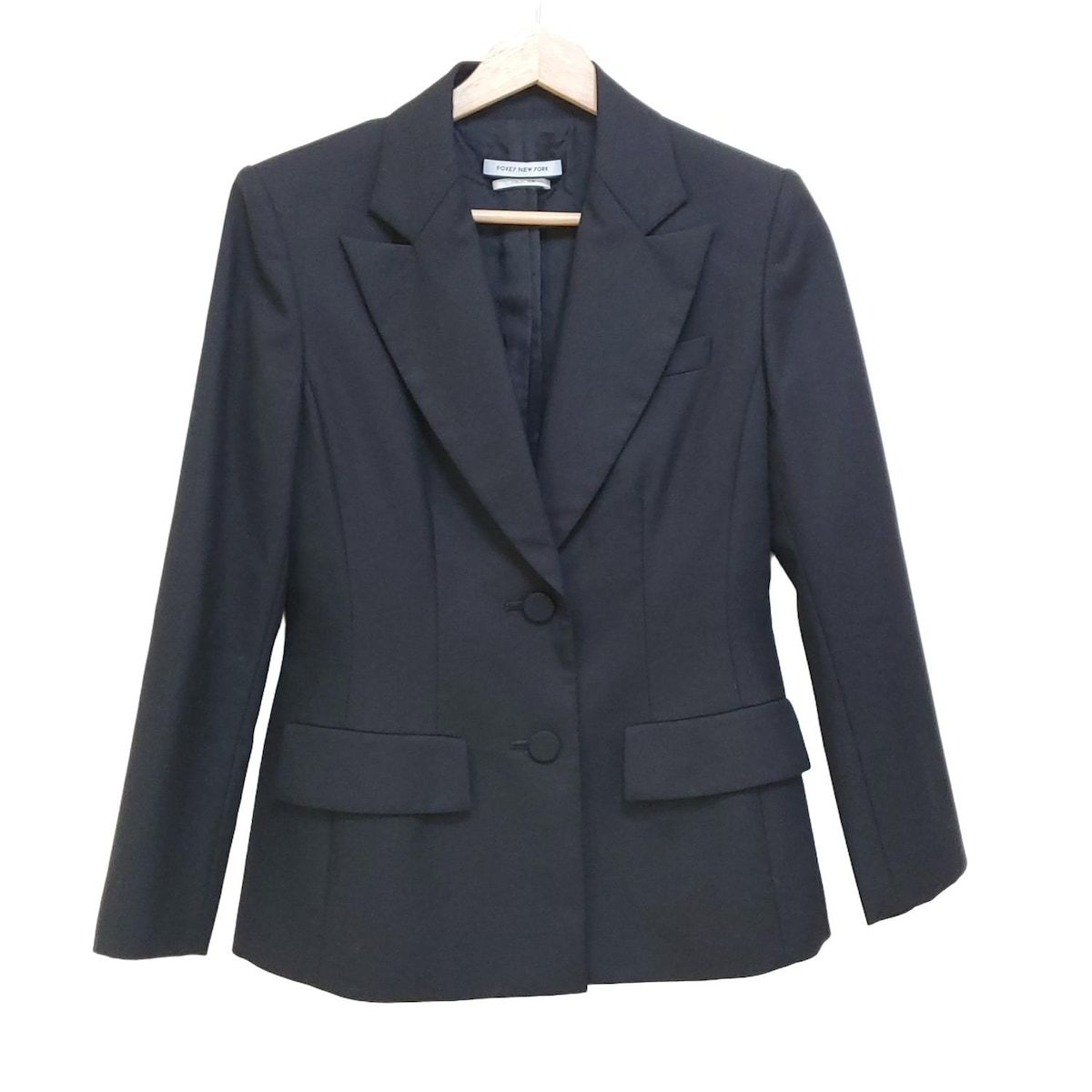 FOXEY NEW YORK フォクシーニューヨーク ジャケット サイズ38 M レディース - 39444 黒 長袖|肩パッド|春|秋