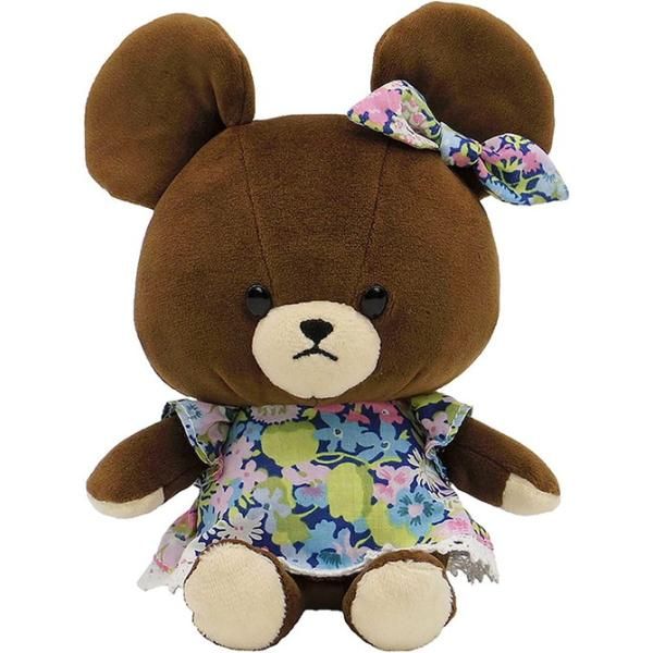 新品 くまのがっこう リバティ やわらかビーンドール ブルー ぬいぐるみ 高さ約17cm [佐川急便]