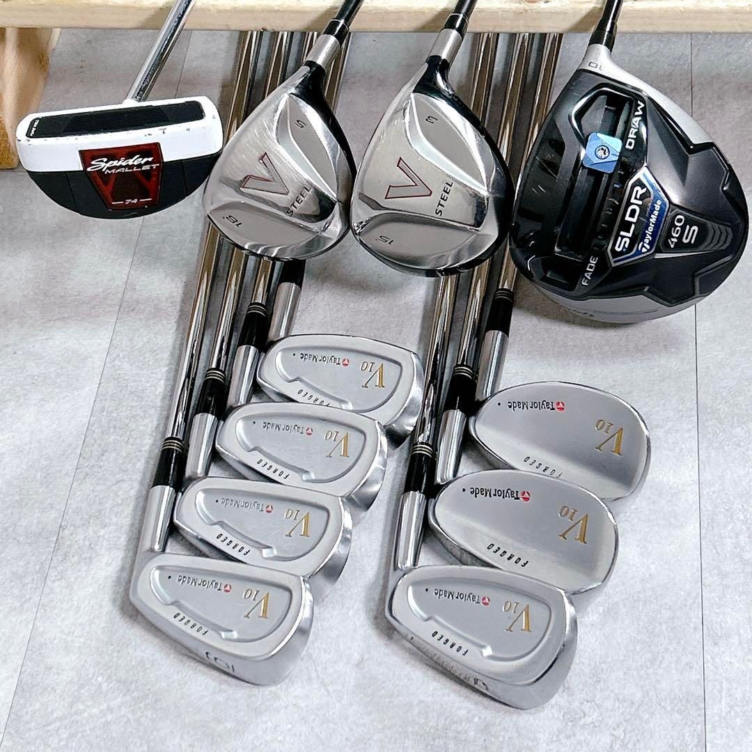 X807 テーラーメイド アディダス メンズ ゴルフ クラブ セット 12点 白 X807 テーラーメイド アディダス メンズ ゴルフ クラブ セット 12点 白