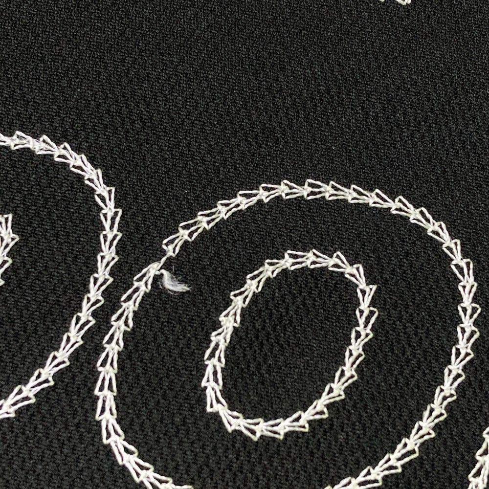 サイズ：4 RUSSELUNO ラッセルノ 半袖ポロシャツ ルチャ刺繍 ブラック