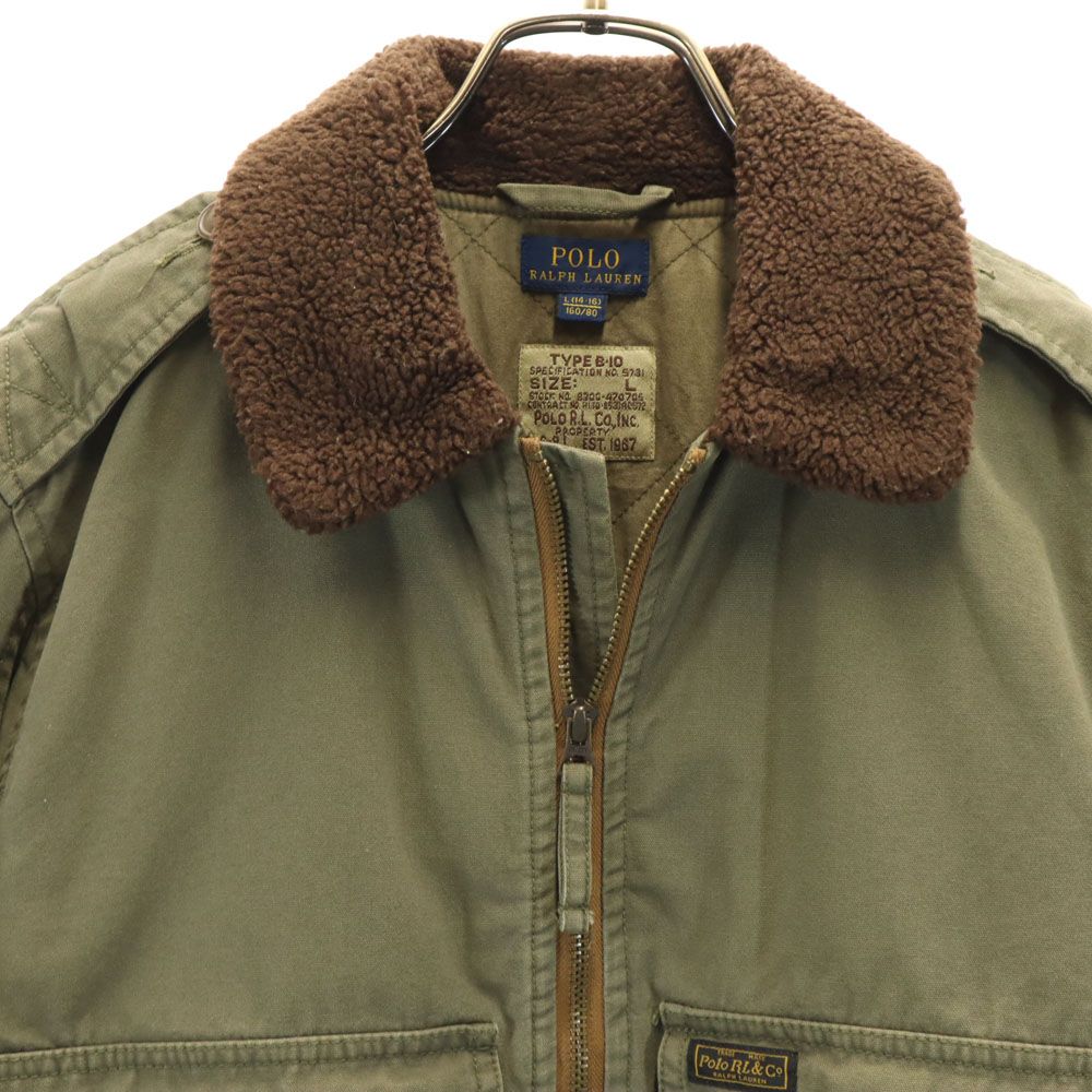 ポロラルフローレン B-10 フライトジャケット L(14-16) カーキ POLO