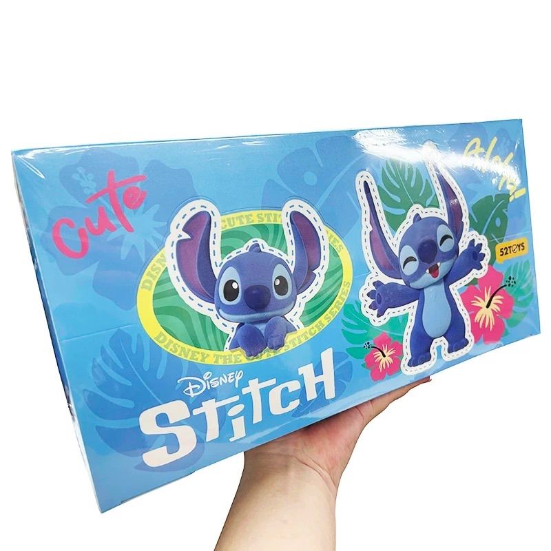8点 ｜ Disney x 52TOYS メイソウ Stitch スティッチ 怪可爱” とてもかわいい ” 中国 ブラインドボックス 置物 モデル ｜モコモコ｜ふわふわ｜触って感じる blue 8点