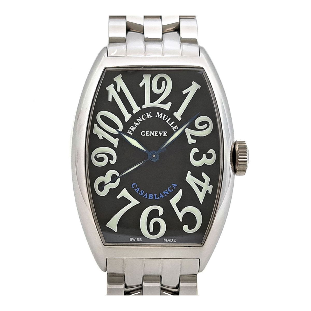 フランクミュラー トノーカーベックス カサブランカ 5850HC 自動巻き ステンレススティール メンズ FRANCK MULLER 時計
