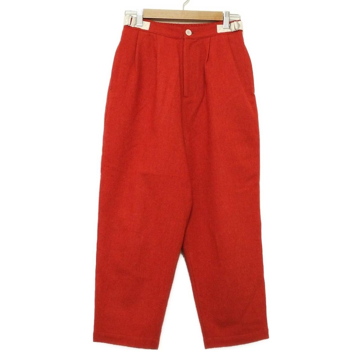 GRANDMA MAMA DAUGHTER グランマママドーター パンツ サイズ0 XS レディース - レッド×白 フルレングス