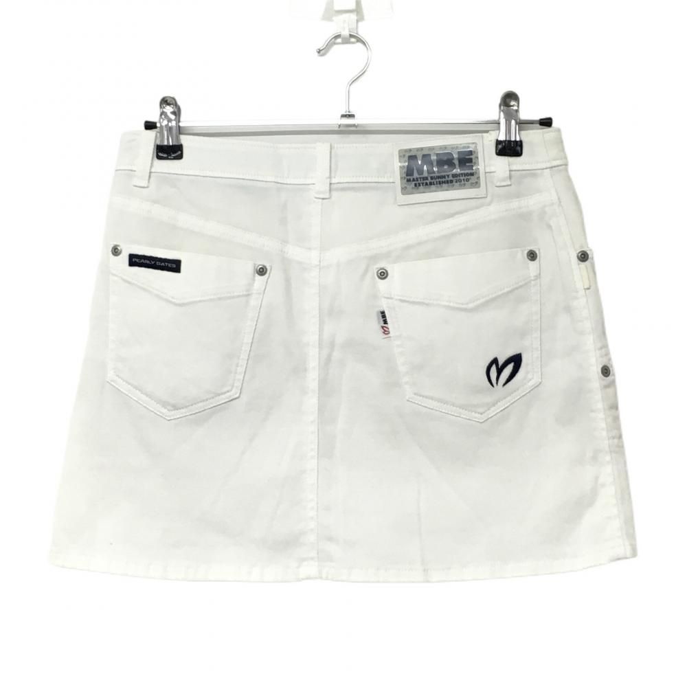 MASTER BUNNY EDITION 美品　スカート L ゴルフ　ホワイト白 MASTER BUNNY EDITION マスターバニーエディション スカート