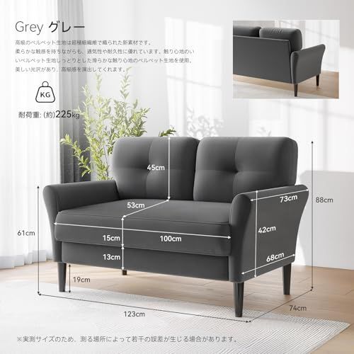 Vesgantti ソファー 2人掛け ミニ おしゃれ 北欧 ベルベット ポケットコイル仕様 ソファー カウチソファー 座り心地よい Vesgantti ソファー 2人掛け ミニ おしゃれ 北欧 ベルベット ポケットコイル仕様 ソファー カウチソファー 座り心地よい  Vesgantti ソファー 2人掛け ミニ おしゃれ 北欧 ベルベット ポケットコイル仕様 ソファー カウチソファー 座り心地よい  Vesgantti ソファ」の人気 ...