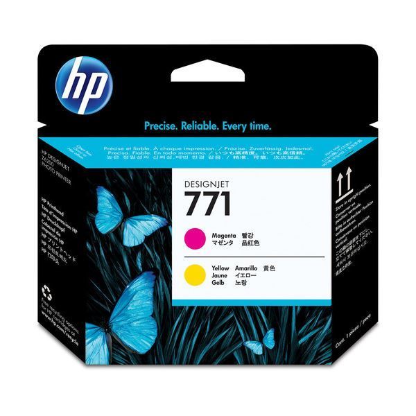 限定SALE (まとめ) HP771 プリントヘッド マゼンタ／イエロー CE018A 1個  【×10セット】 インクカートリッジ・詰め替えインク