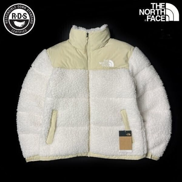 ノースフェイス ボア シェルパ ヌプシ US限定 白 190122 - メルカリ 