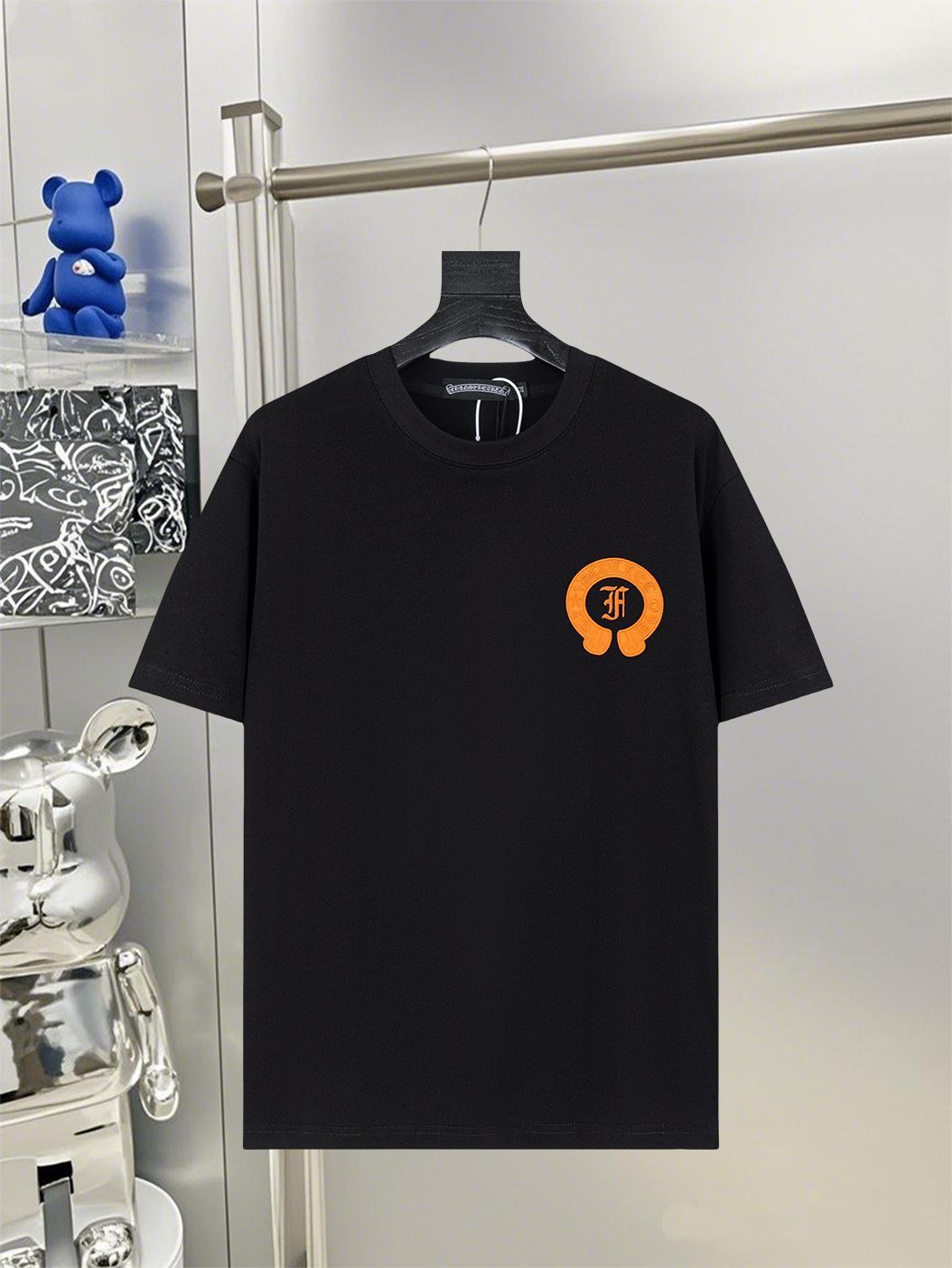 在庫少★送料無料♪【CHROME HEARTS】CH 刺繍 ロゴ Tシャツ 今日特価】Chrome Hearts 2025SS プレミアム刺繍ロゴ T シャツ