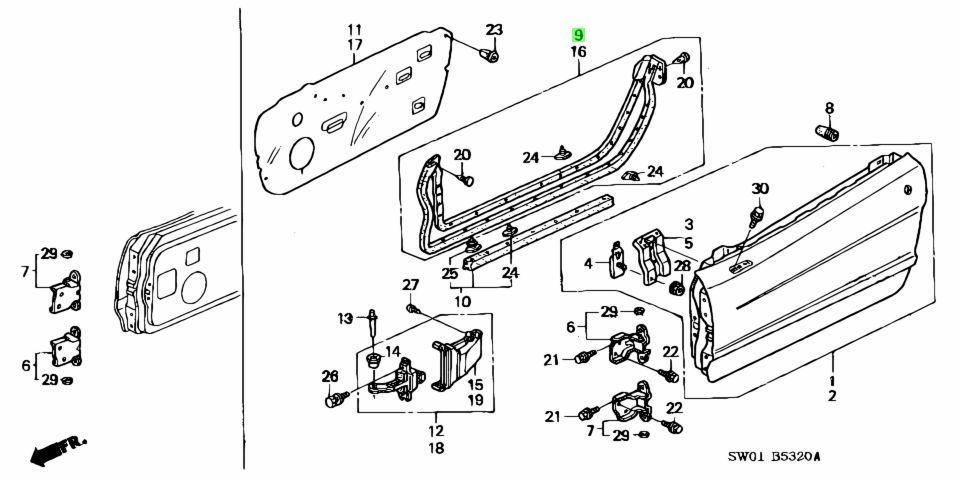 ホンダ NSX ウェザーストリップ ABA-NA2 R 右 ドア ロアー WEATHERSTRIP R DOOR LOWER Genuine HONDA  純正 JDM OEM メーカー純正品 - メルカリ