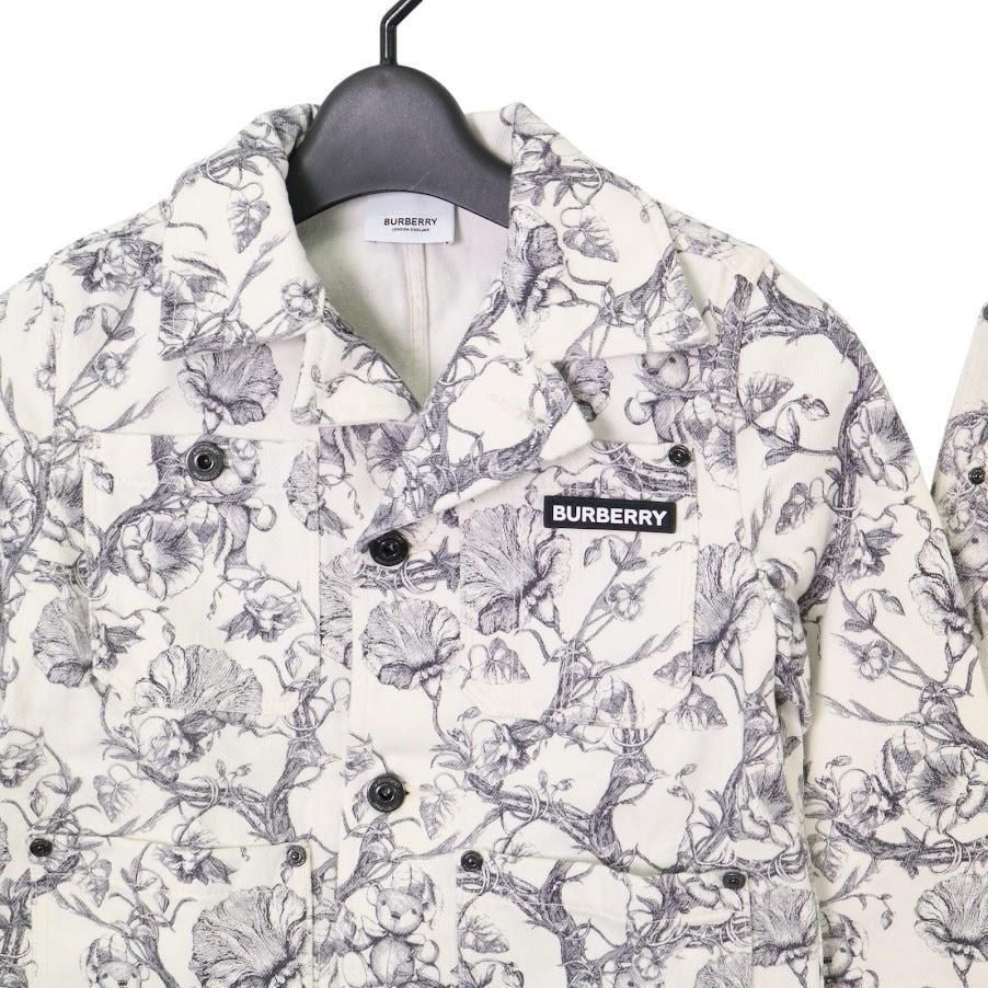 BURBERRY バーバリー セットアップ フローラル 花柄 ボタニカル テディーベア デニムジャケット パンツ キッズ 総柄 ノバチェック