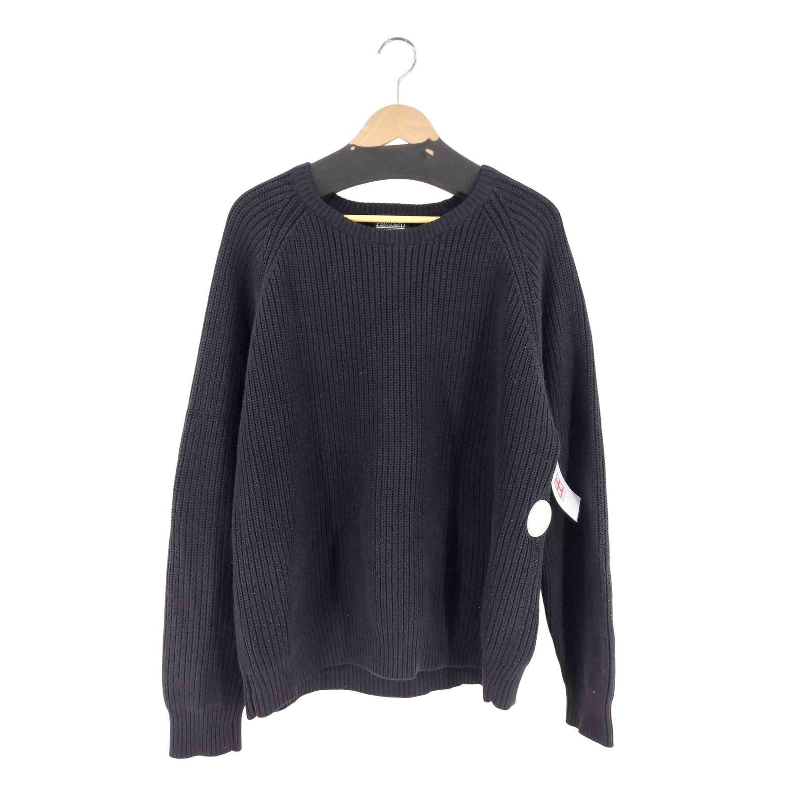 ランズエンド LANDS END 90S リブ編み クルーネック コットン ニット メンズ import L