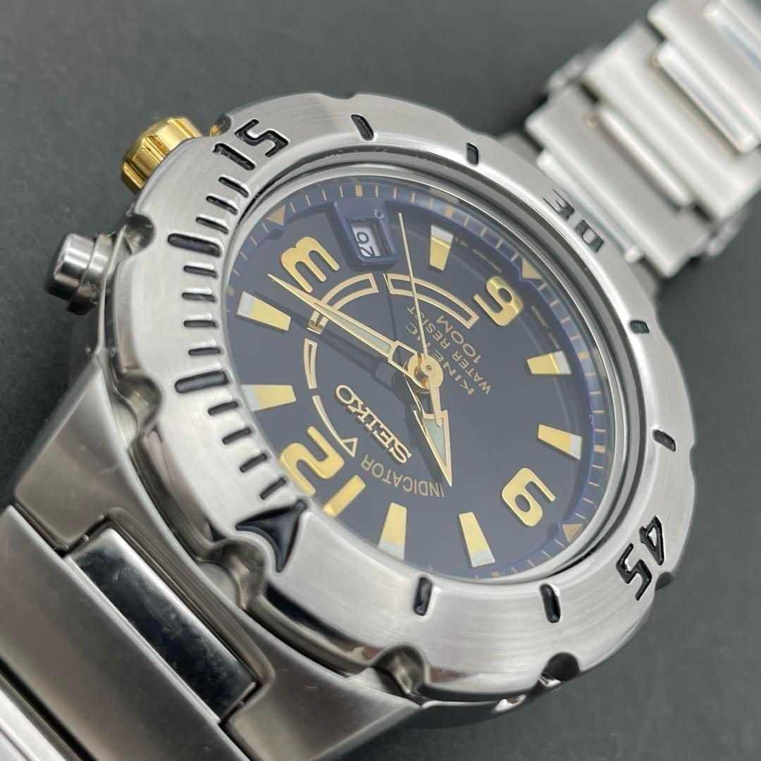 二次電池交換済】SEIKO 5M62-0A50 キネティック KINETIC