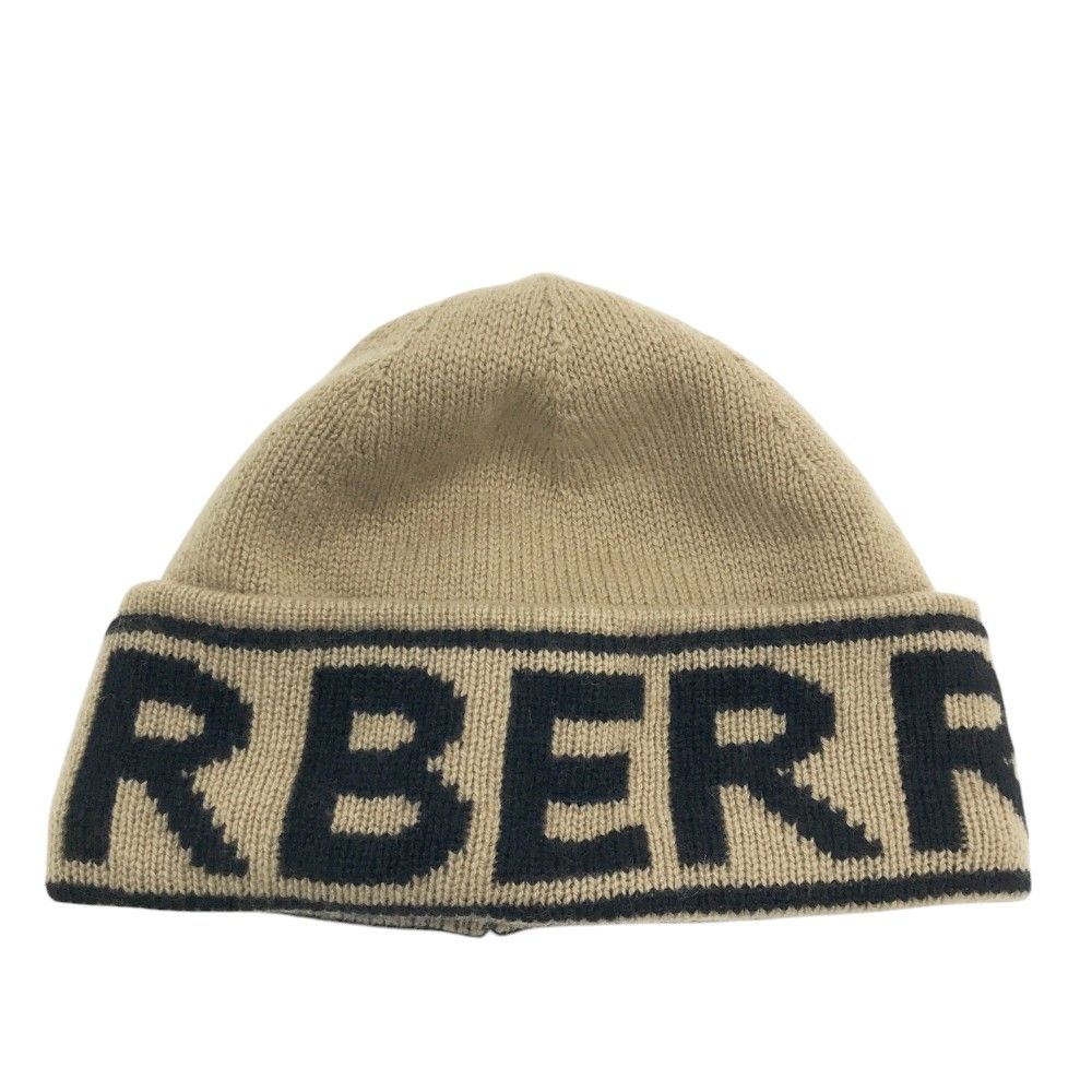 BURBERRY バーバリー 8023983 カシミア ニット帽 ベージュ系 BURBERRY バーバリー 8023983 カシミア ニット帽 ベージュ系