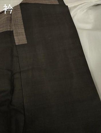 市松舞蝶文 正絹