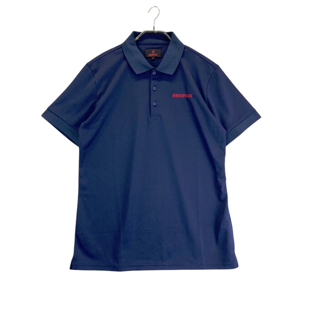 未使用)ブリーフィング ゴルフ メンズ 半袖ポロシャツ M ネイビー BRIEFING GOLF ブリーフィング 半袖ポロシャツ ネイビー系 M