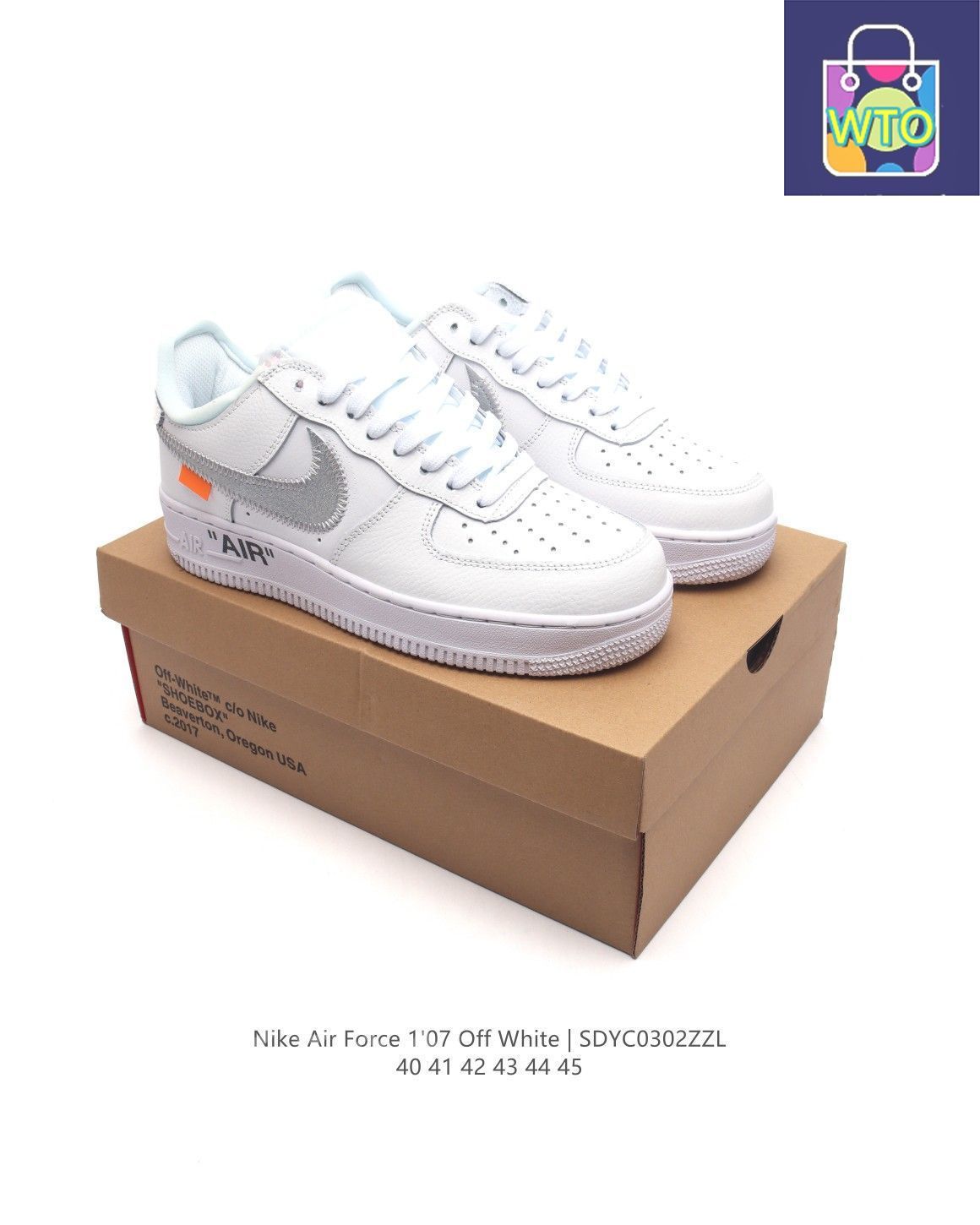 全新未使用Off-White<!-利用不可文字-!> x 【Nike】 Air Force 1