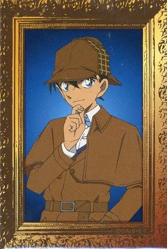 名探偵コナン　江戸川コナン　工藤新一　ピンバッジ　ピンズ　年代物　レア 中古】バッジ・ピンズ 工藤新一 スクエア缶バッジ 「名探偵コナン