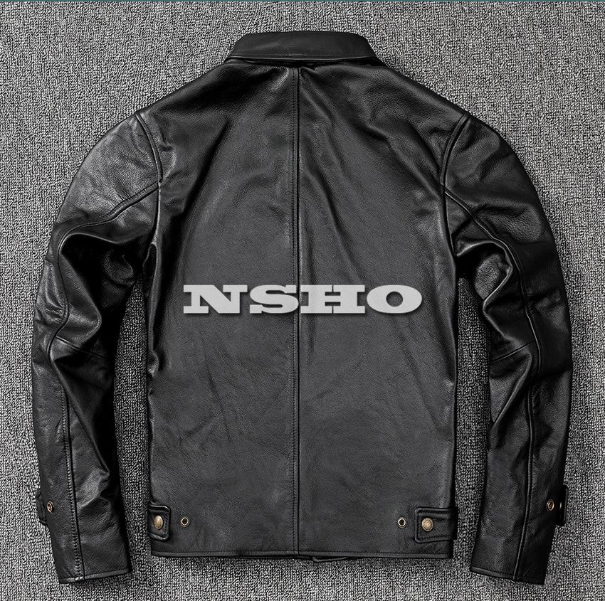 上質革ジャン メンズ カウハイド 牛革 ミニマムスタイル シングル