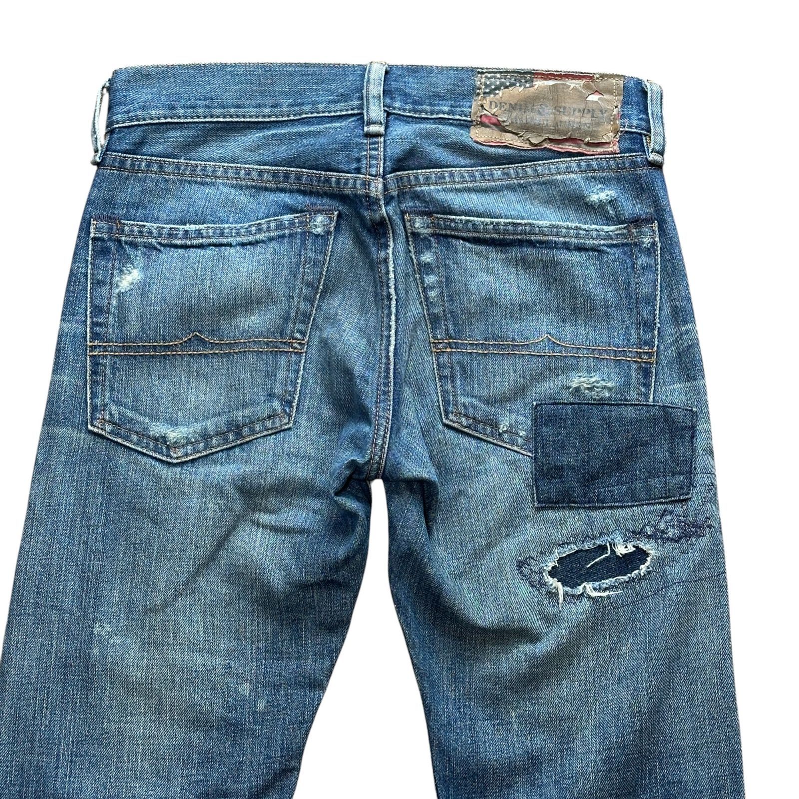 DENIM&SUPPLY RALPH LAUREN SLIM メンズS サイズ27 メキシコ製 リペア 