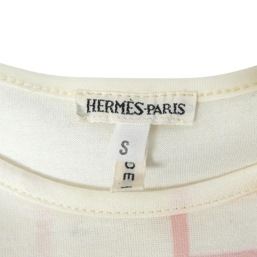 美品 HERMES エルメス アルファベット柄 長袖カットソー マルジェラ期　S 美品 HERMES エルメス マルジェラ期 カットソー ロングスリーブ T