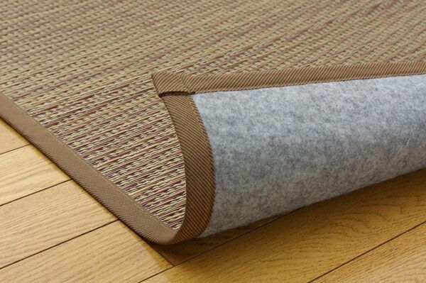 い草 花ござ ラグマット 裏 不織布 防傷 抗菌 防臭効果 調湿機能 〔リビング〕 MARWIL-DEMENAGEMENTS_CH