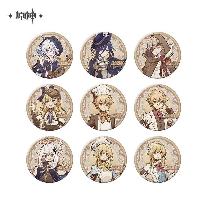 公式正規品 原神 サイレント ナイト 缶バッジ フリーナ