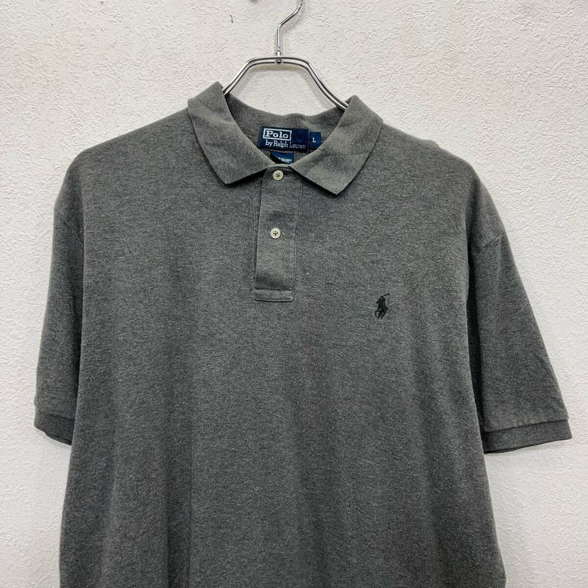 Polo Ralph Lauren 半袖 ポロシャツ L グレー ポロラルフローレン 古着 