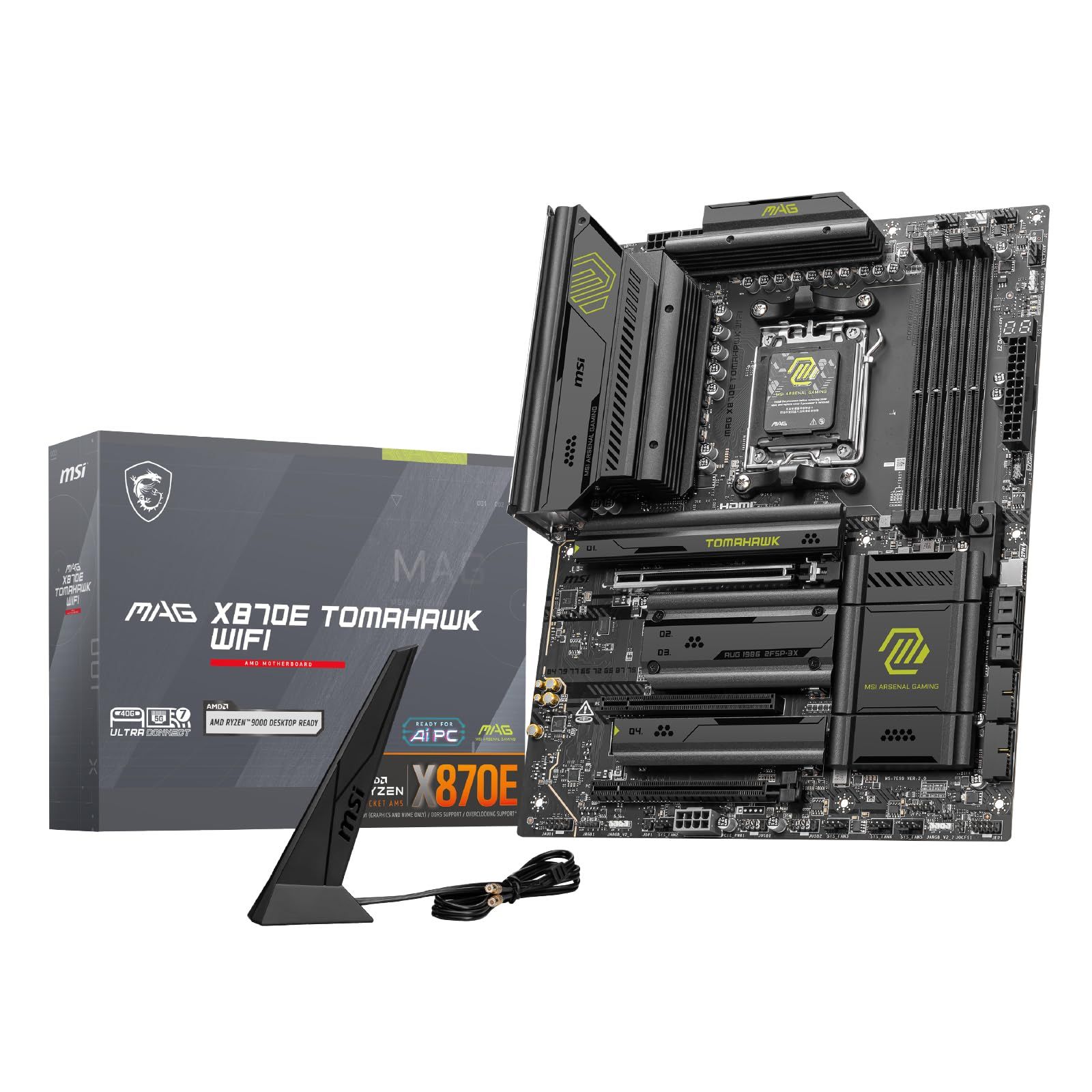 MSI MAG X870E TOMAHAWK WIFI AMD Ryzen 9000|8000|7000シリーズ AM5 対応 ATXマザーボード MB6741 ATX MAG X870E TOMAHAWK WIFI