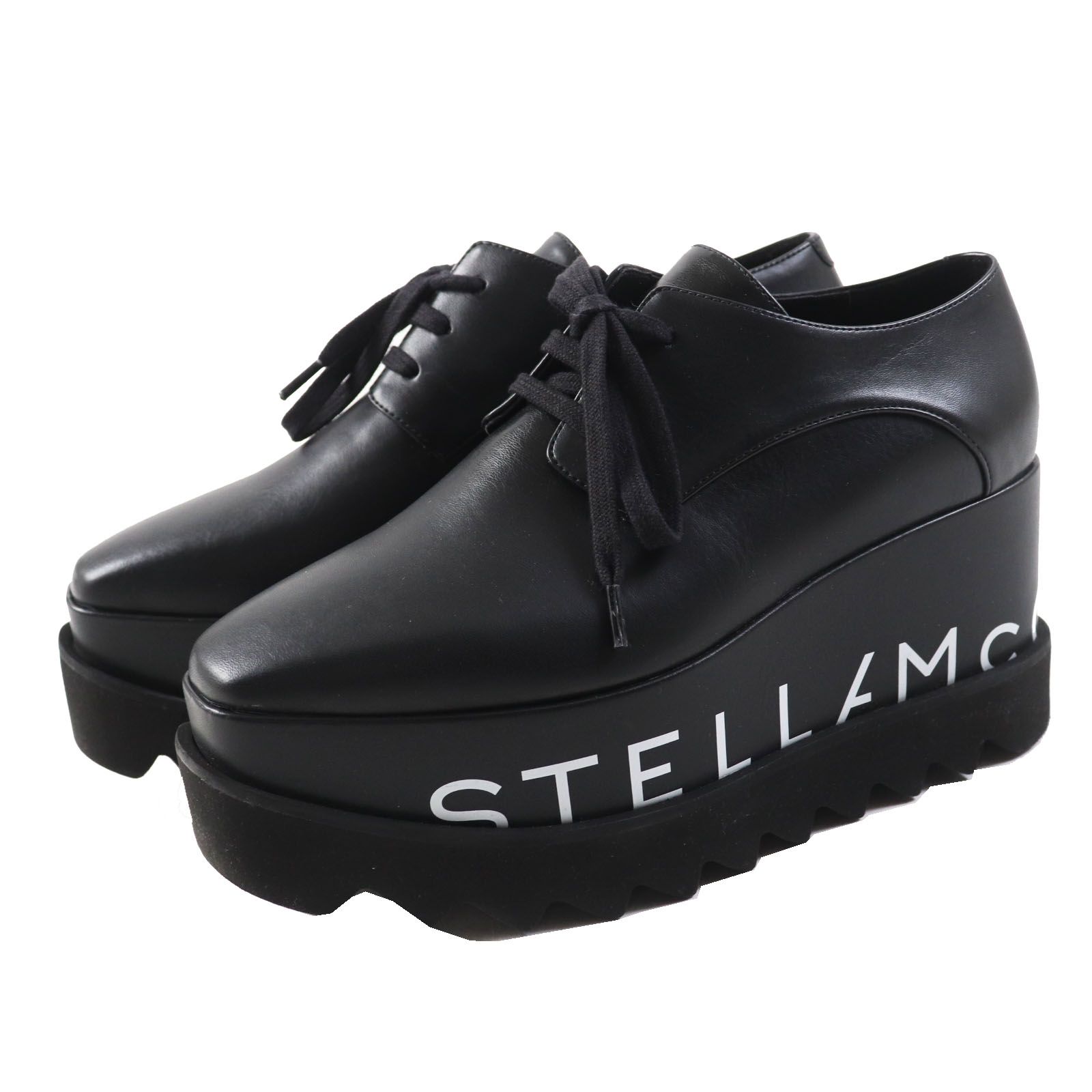 極美品◎Stella McCartney ステラマッカートニー 810149 ELYSE MAT エリス マット プラットフォーム シューズ／厚底  スニーカー ブラック 34 保存袋付き イタリア製 レディース - メルカリ