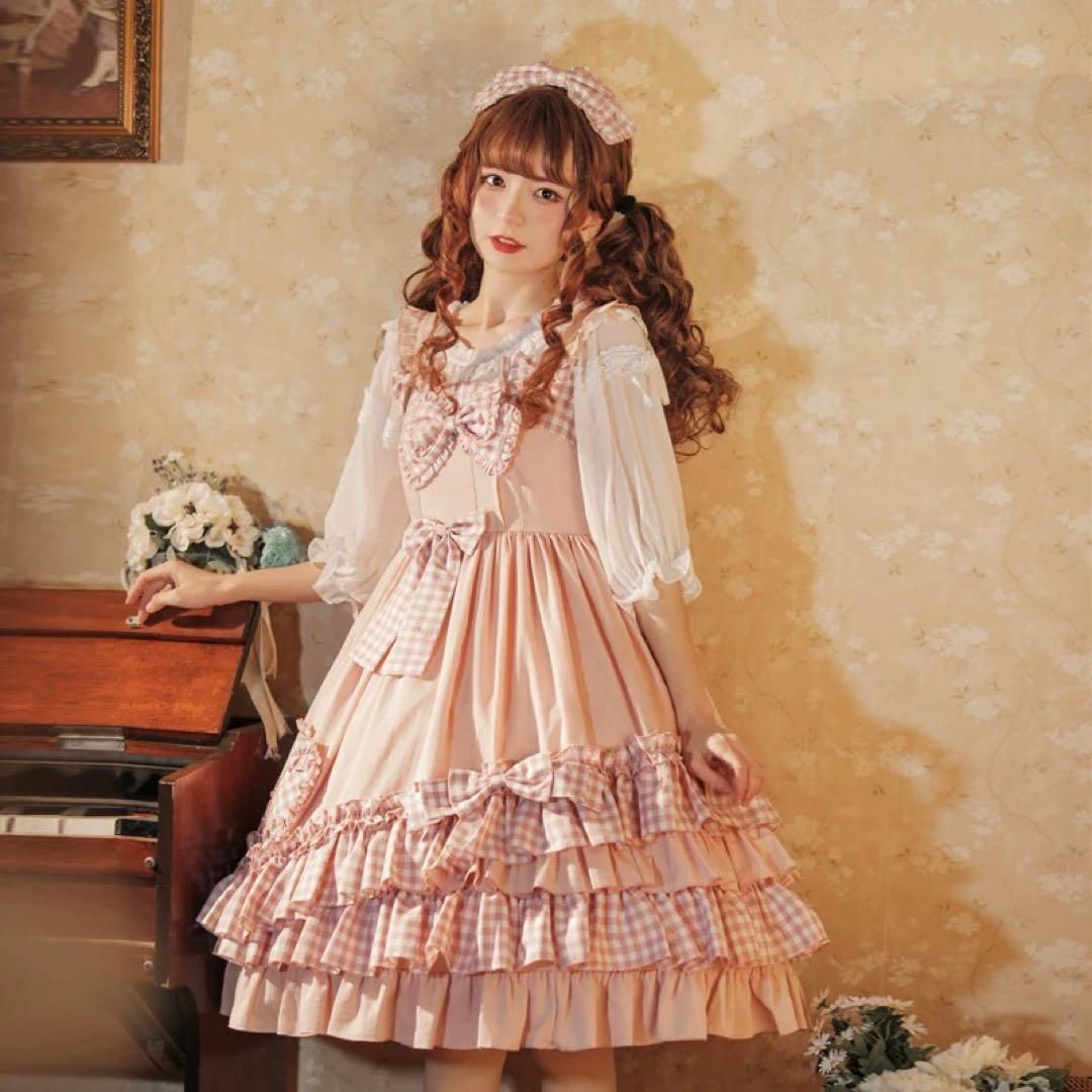 ロリータ リボン×フリルワンピース♪♪女子会やお出かけにぴったり