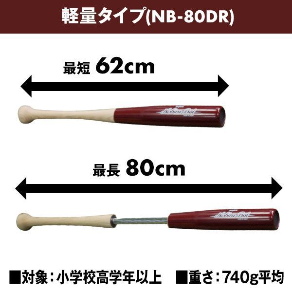 新品未使用】ウチダ トレーニングバット 伸びるバット 野球