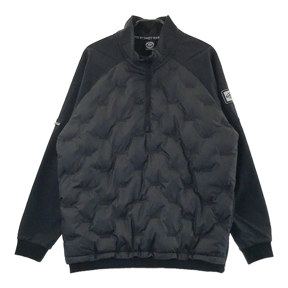 サイズ：M SY32 BY SWEET YEARS GOLF エスワイサーティトゥ SYG-23A41 ハーフジップ中綿ジャケット  ブラック系 [240101419595] ゴルフウェア メンズ ストスト サイズ：M SY32 BY SWEET YEARS GOLF エスワイサーティトゥ SYG