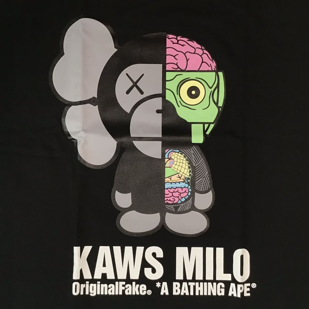 ☆新品☆ XL BAPE × Original Fake KAWS MILO companion Tシャツ a 