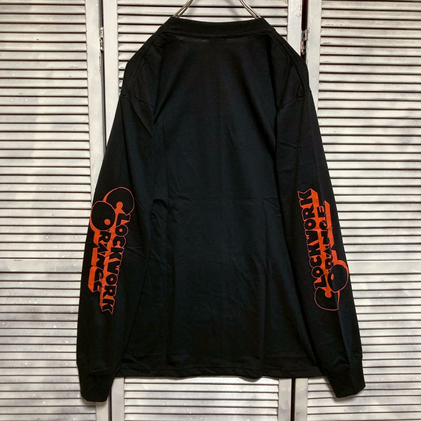 時計じかけのオレンジ　ロングTシャツ　ムービーT　ブラック　XLサイズ　古着 ⭐︎ クロックワークオレンジ 時計じかけのオレンジ CLOCKWORK ORANGE
