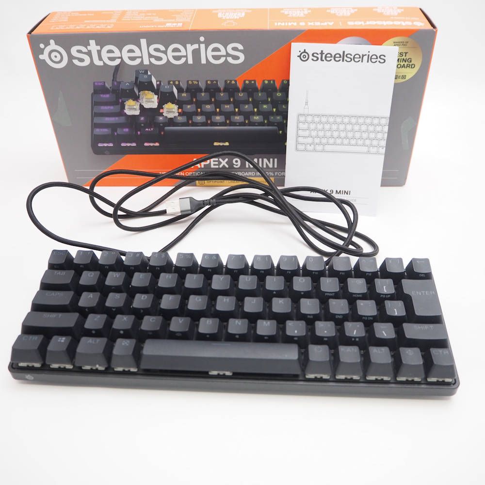 美品 steelseries スティールシリーズ Apex 9 MINI JP64830 ゲーミングキーボード 日本語配列 有線 eスポーツ PC周辺機器 HU1294 