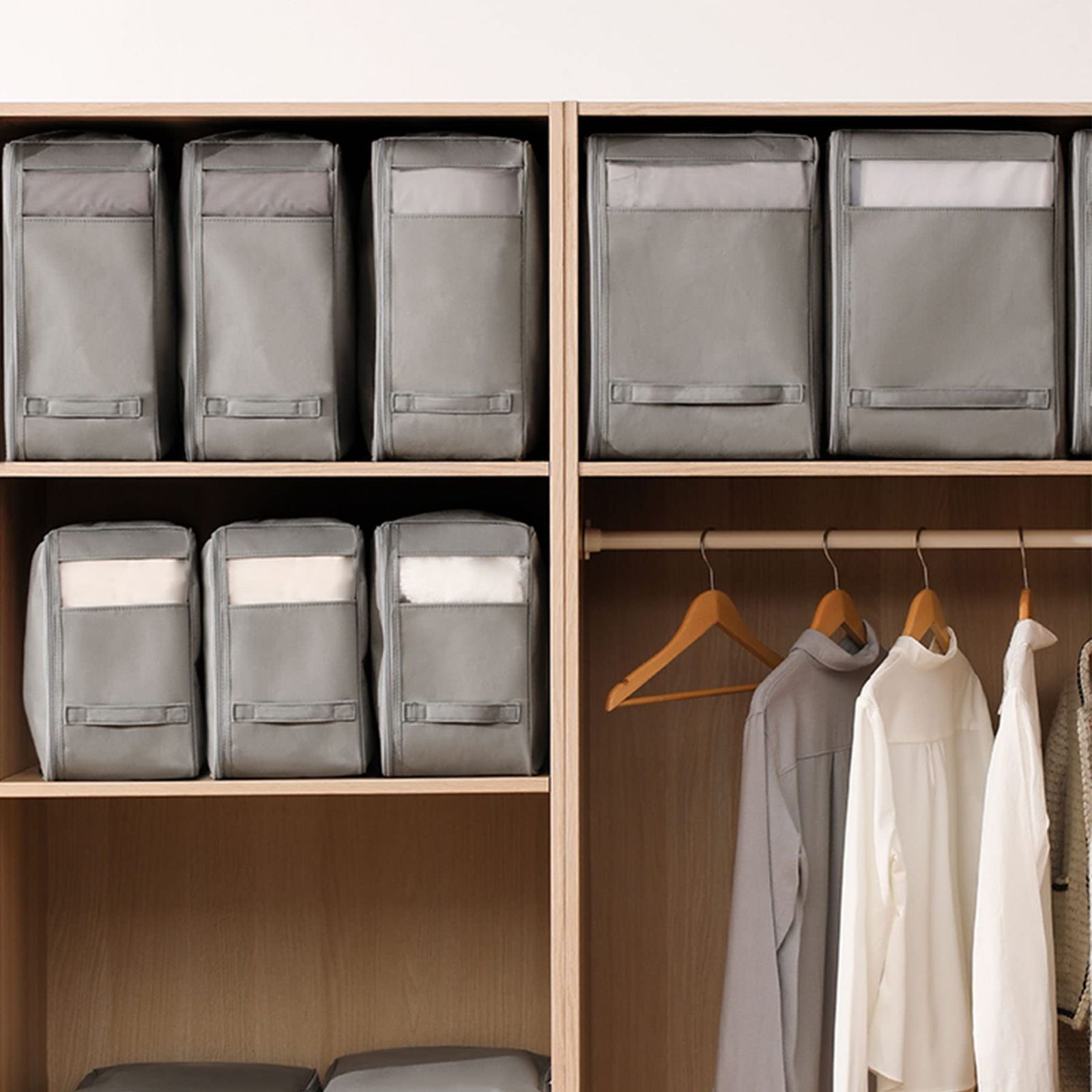 在庫処分】TIANZONG衣類収納ボックス 大容量収納ケース 純綿 布団収納