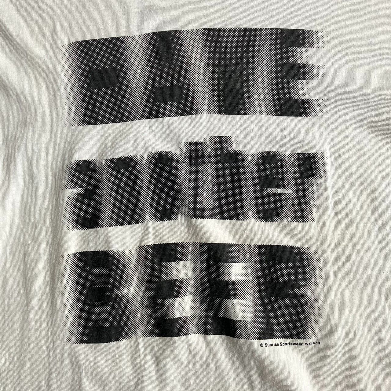 90s～ Tシャツ モーション文字 モザイク文字 ぼかし文字 Lサイズ