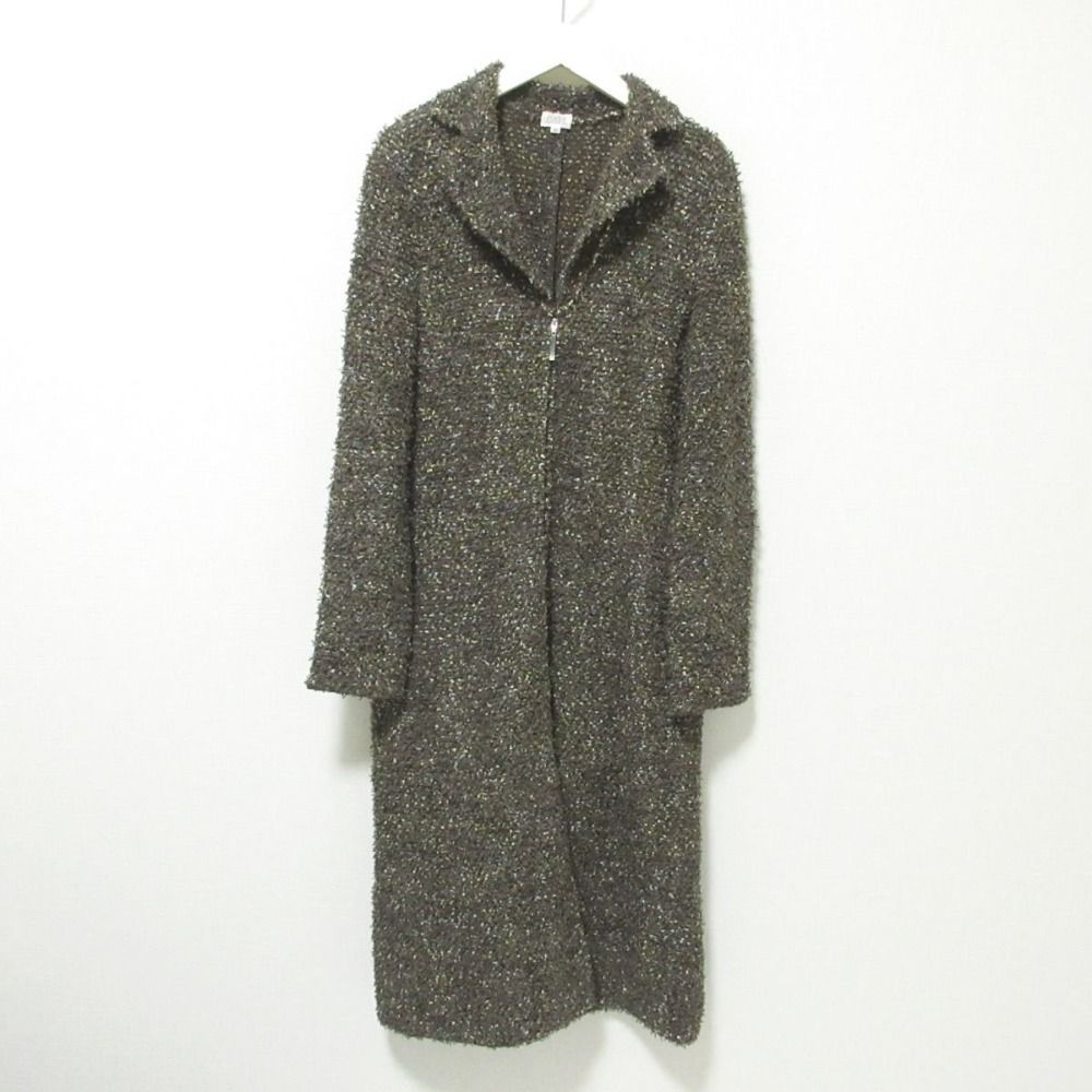 美品 FOXEY BOUTIQUE フォクシー ロング ジップアップ ミックス 美品 FOXEY BOUTIQUE フォクシー ロング ジップアップ ミックス