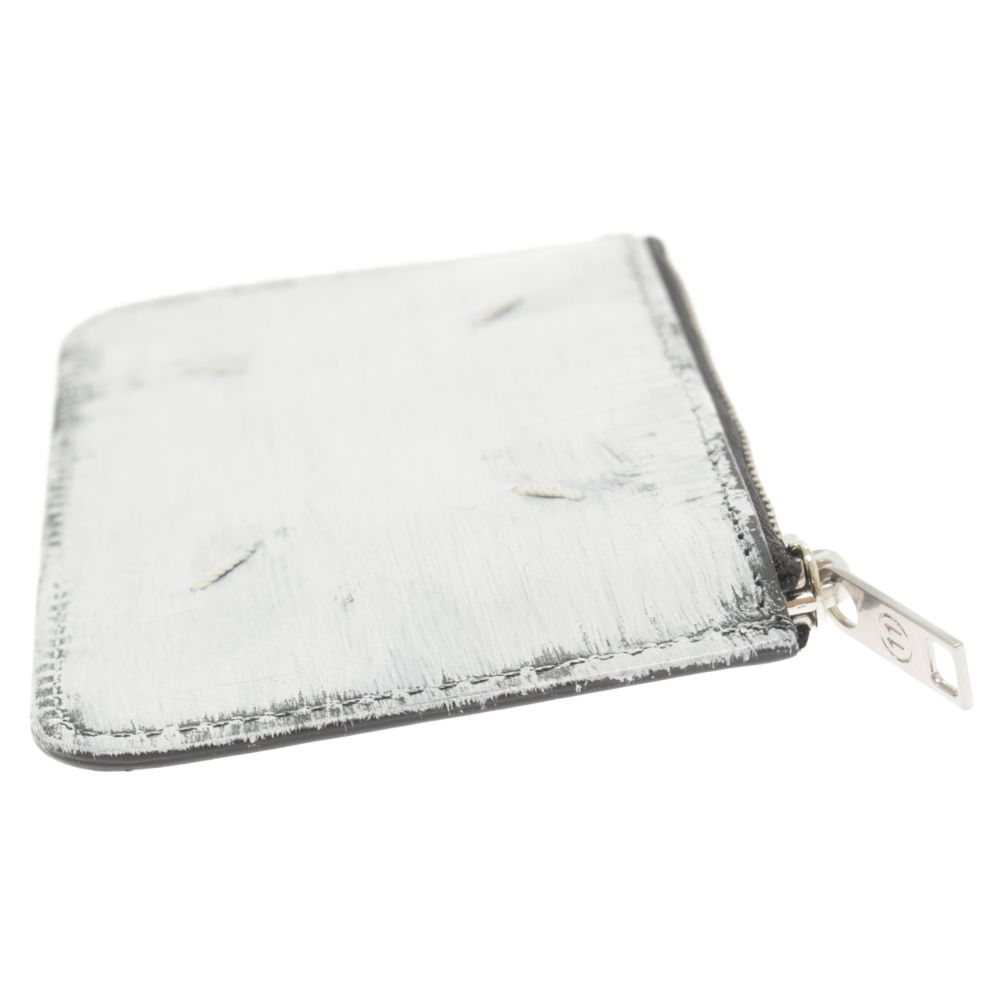 Maison Margiela ペンキ加工　財布 Maison Margiela (メゾン マルジェラ) レザー ペイント ロゴ 二