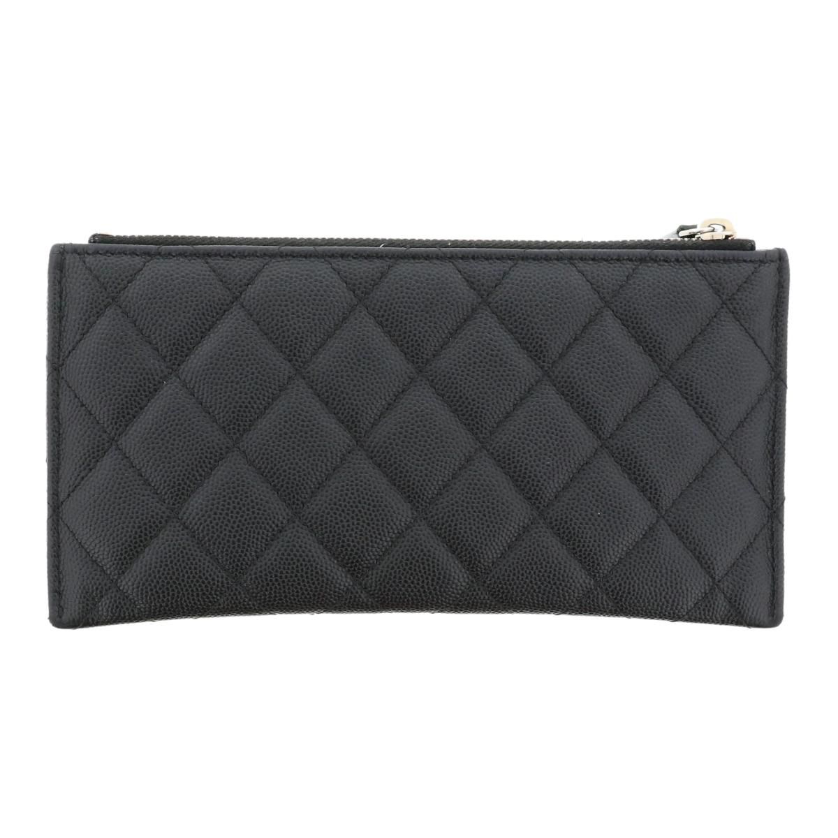 中古】 CHANEL （シャネル） ﾏﾄﾗｯｾ ｷｬﾋﾞｱｽｷﾝ ｽﾘﾑｳｫﾚｯﾄ 財布 長財布 