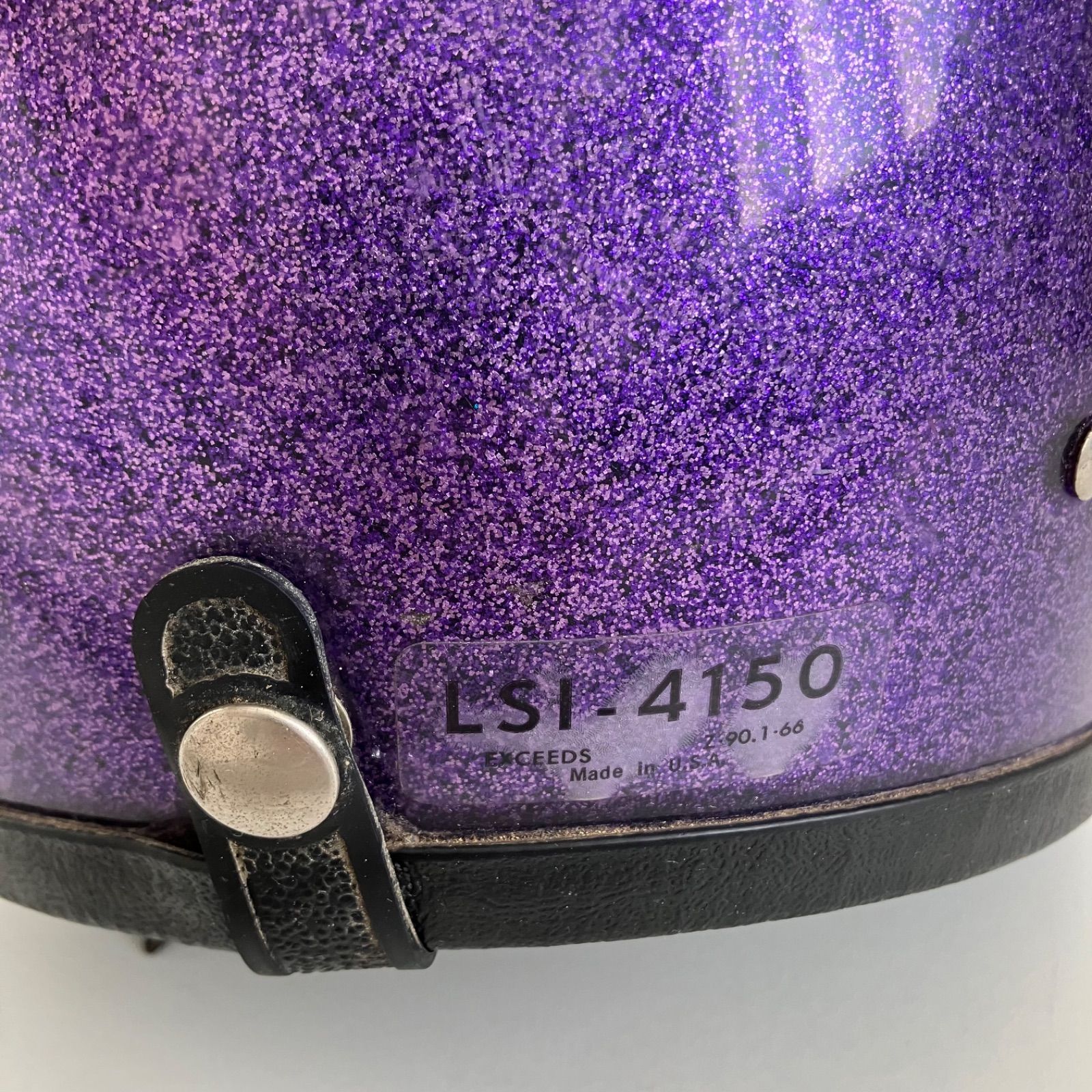 LSI-4150☆ビンテージヘルメット 1960年代 紫色 バイク 旧車