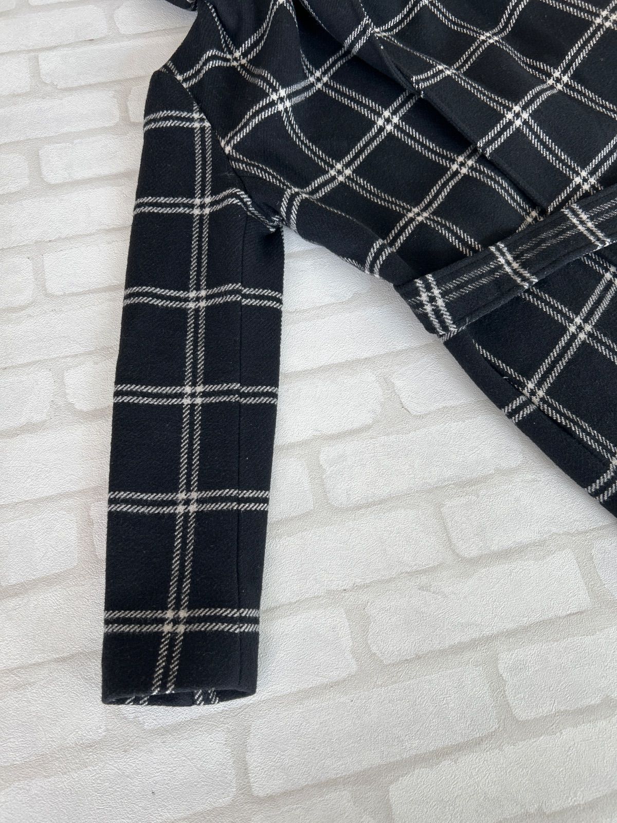 【ローレンラルフローレン】高級感＊ベルテッドコート　ショールカラー　チェック　2 ☆値下げRALPH LAUREN ラルフローレン ショールカラーコート