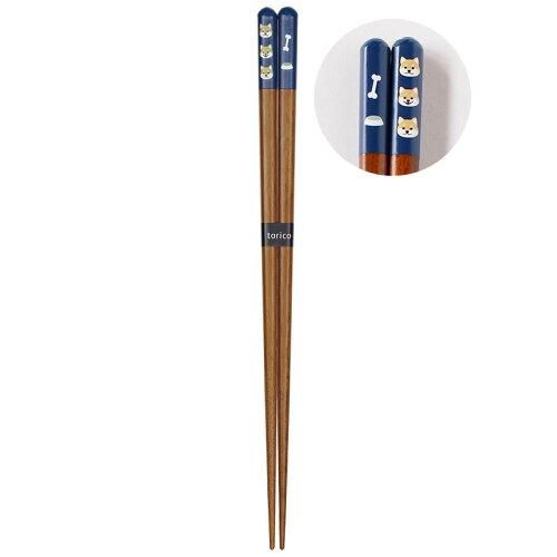 5営業日で発送 みのる陶器 Minorutouki 日本製 若狭の箸 天丸 柴犬 青 23.0cm 犬 雑貨 a01744974835601236 入数 40
