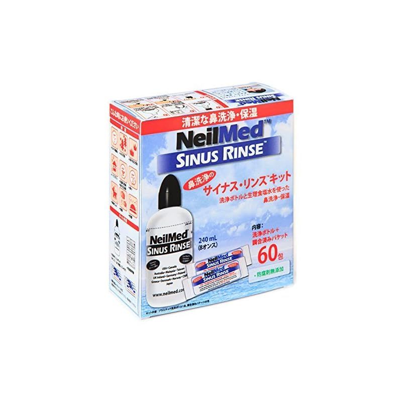 ニールメッド サイナスリンスキット 鼻洗浄、鼻うがい製品 ボトル＋60包 0