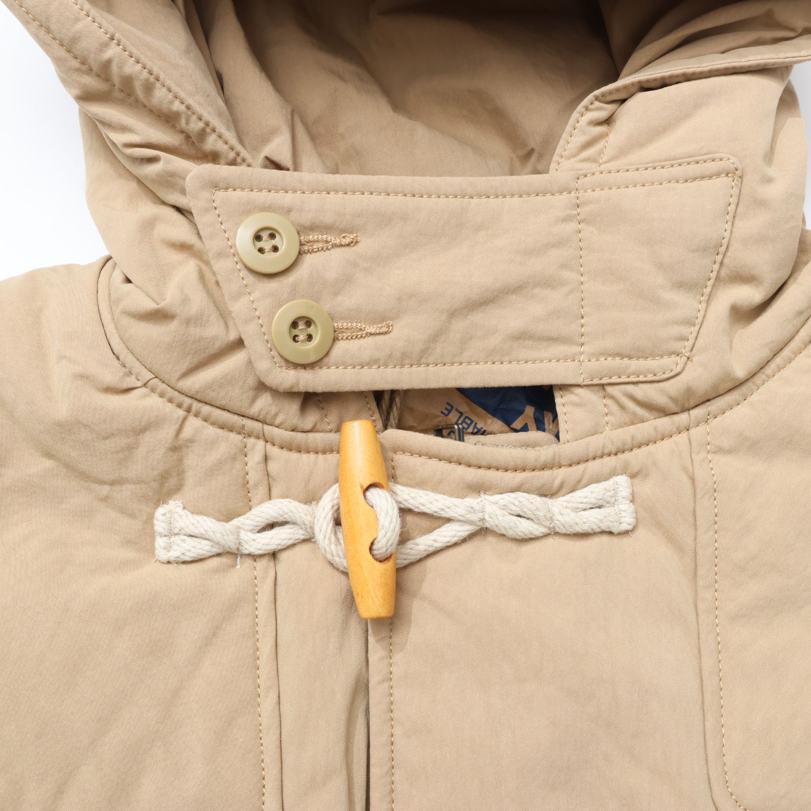 ARMY TWILL アーミーツイル COTTON NYLON DUFFEL COAT BEIGE
