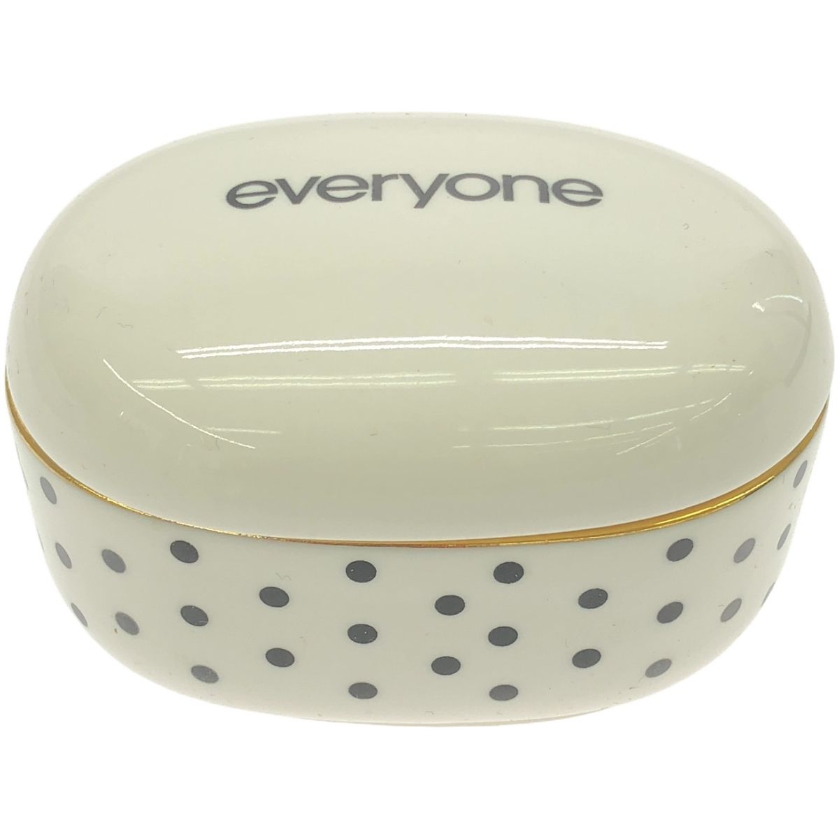 アクセサリー everyone pottery container (DOT) everyone エブリワン Pottery Container Dot 小物入れ ホワイト ー